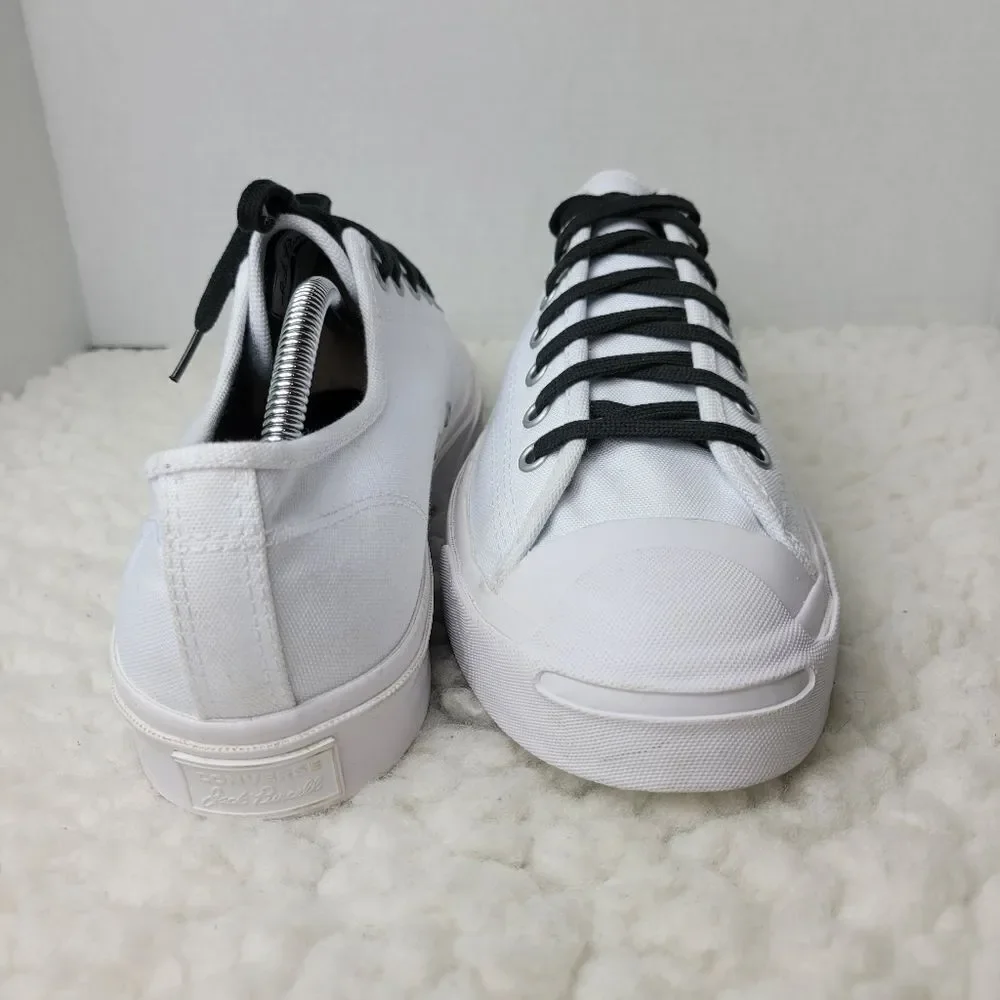 Converse x Jack Purcell Men's Low Top Sneaker Size 10.5 White Canvas Shoes - Picture 8 of 12